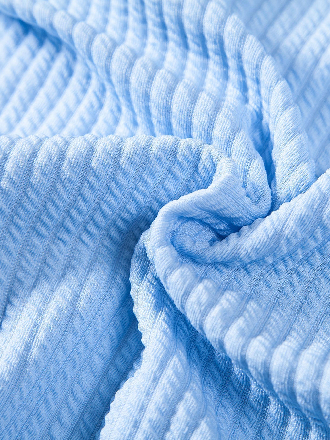 Textured V-Neck Polo & Trousers Set