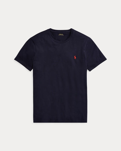 Ralph Lauren Classic Fit Jersey Crewneck Men's Navy Blue T-Shirt