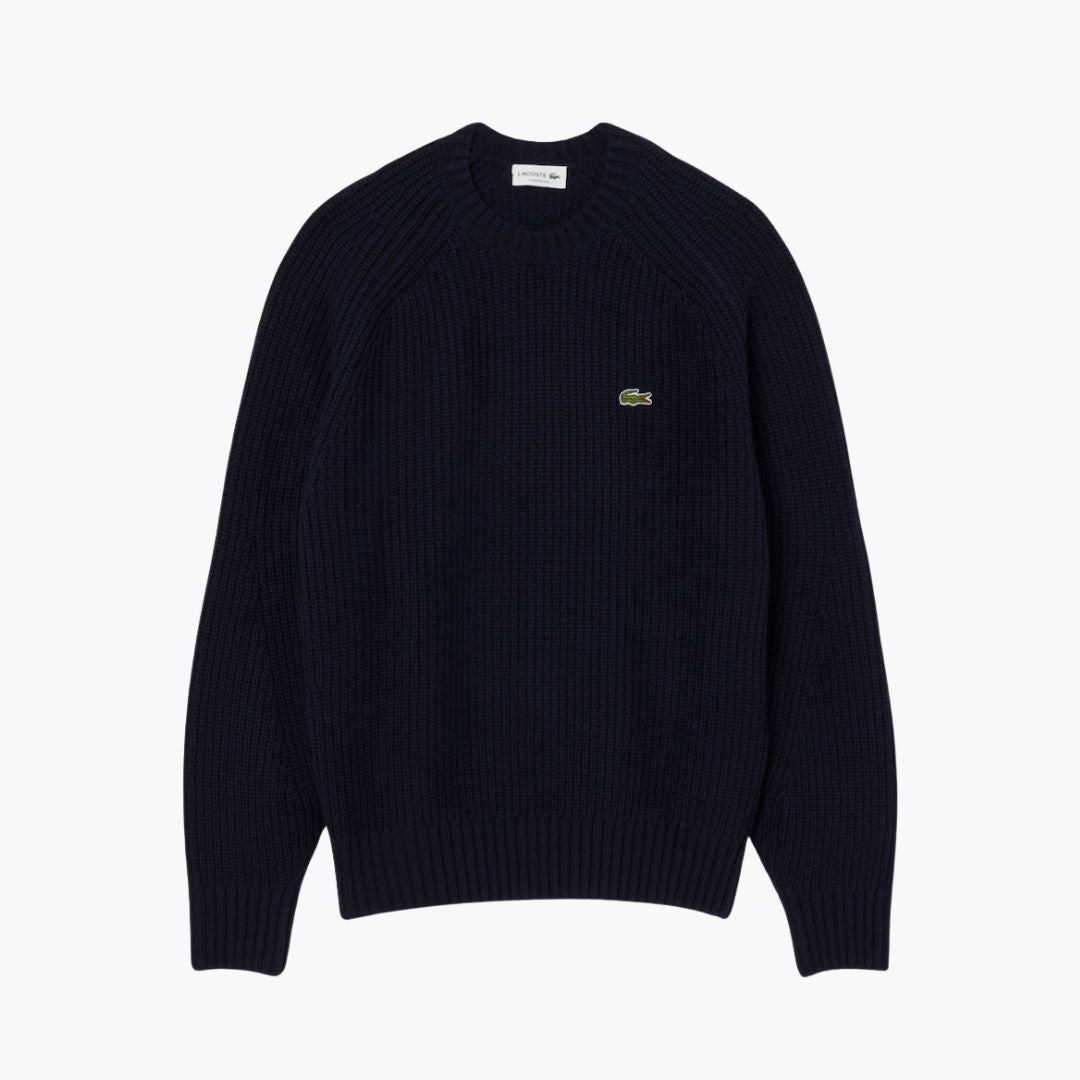 LC - Thick Carded Wool Crew Neck Sweater