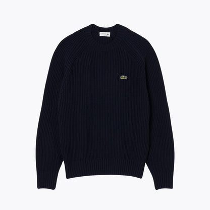 LC - Thick Carded Wool Crew Neck Sweater