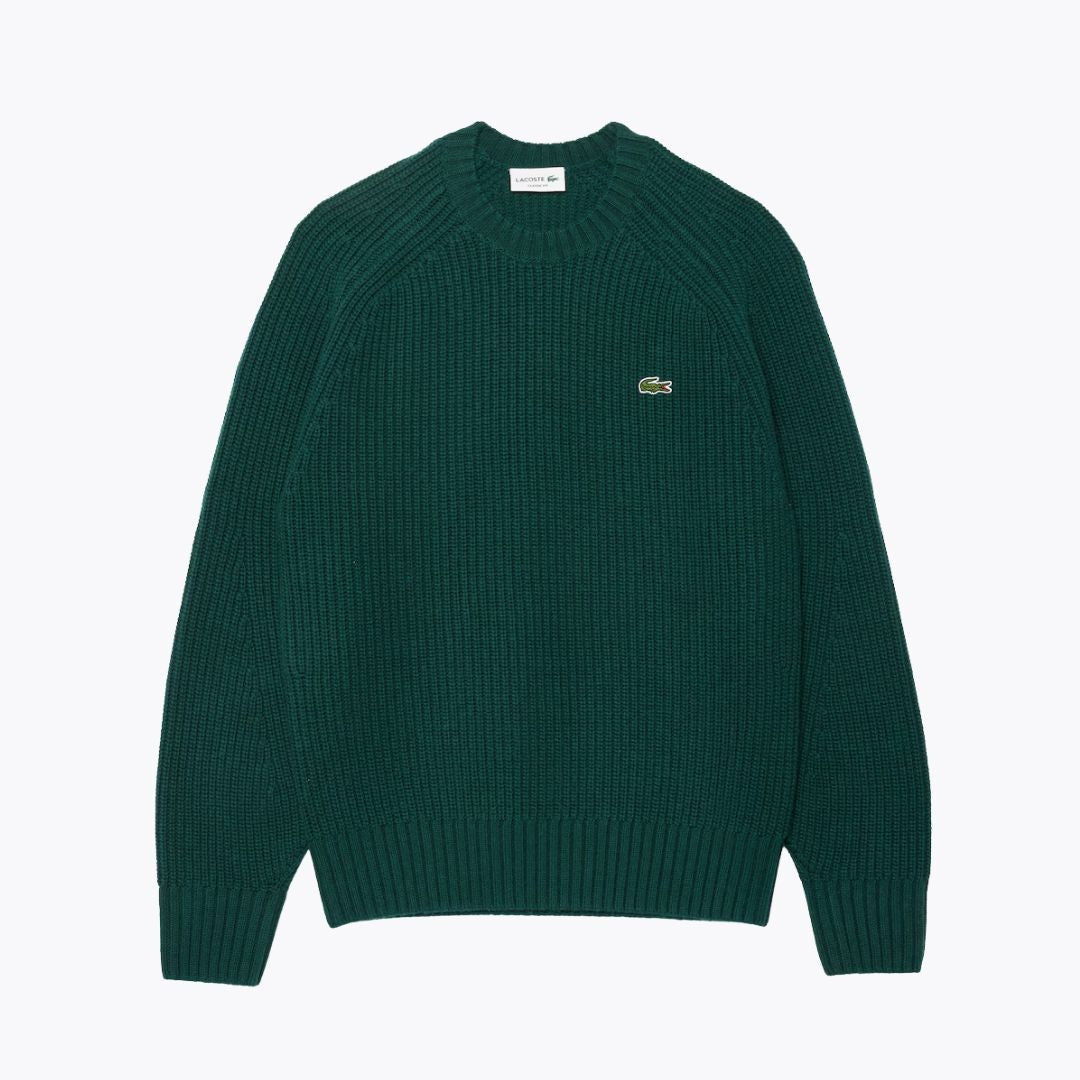 LC - Thick Carded Wool Crew Neck Sweater