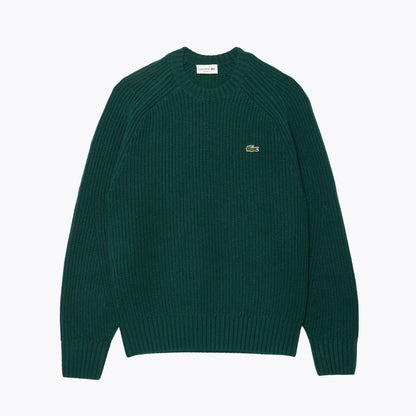 LC - Thick Carded Wool Crew Neck Sweater