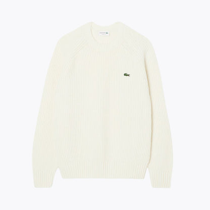LC - Thick Carded Wool Crew Neck Sweater